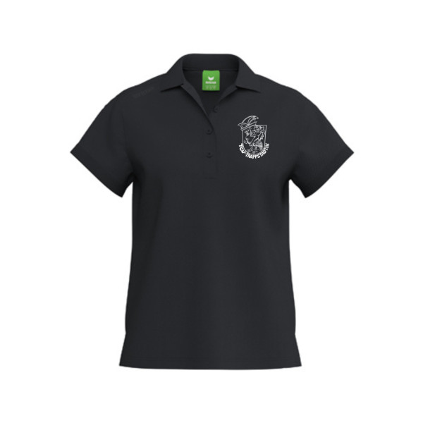 TS Damen Poloshirt schwarz mit Logo